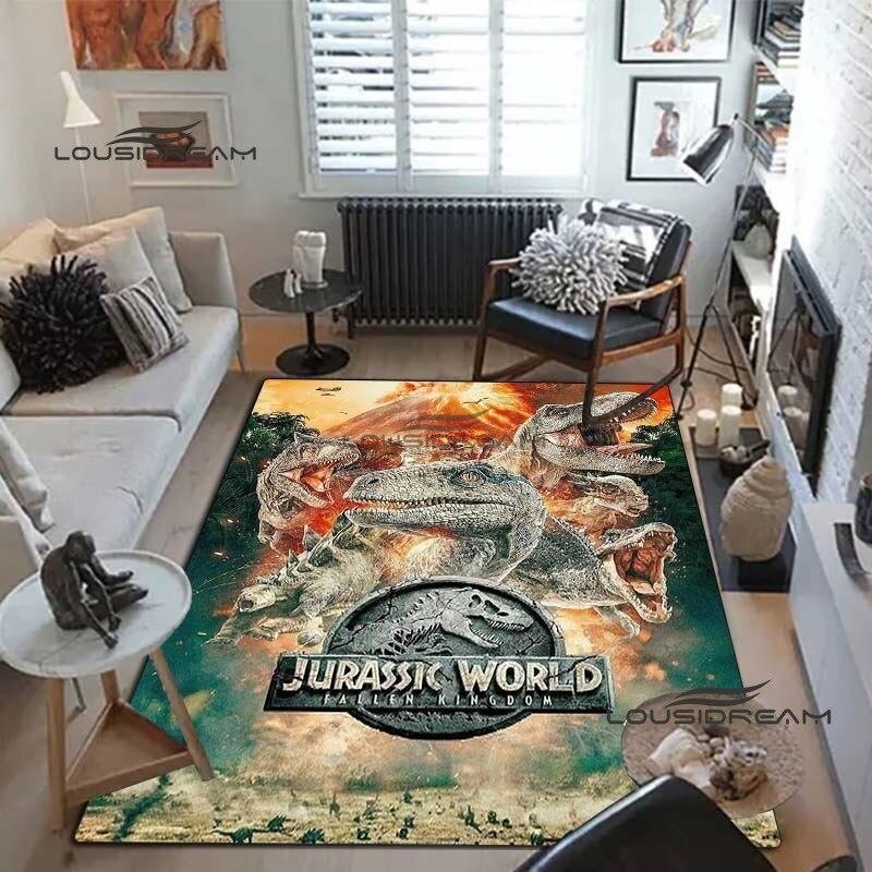 Jurassic-Dinosaurier-Teppiche und Vorleger, 3D-Druck-Teppich, Bodenmatte, Wohnzimmer, Schlafzimmer, dekorieren Sie große Flächen, weiche Teppiche, Kinderzimmer-Teppich 120cm x 160cm