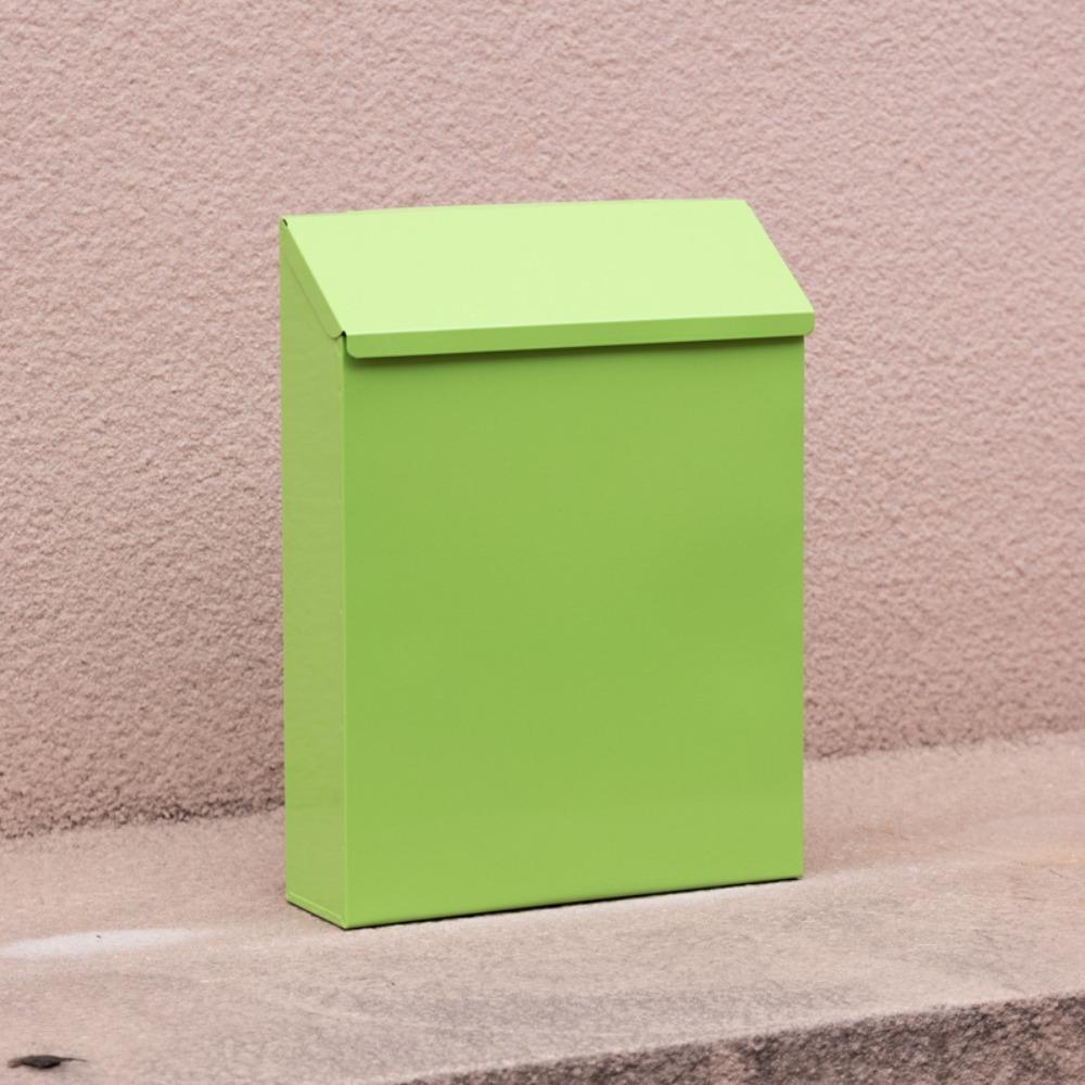 Metall-Briefkasten mit Schloss, Briefkasten, Universal-Briefkasten, vielseitiger Briefkasten für den Außenbereich des Hauses grün