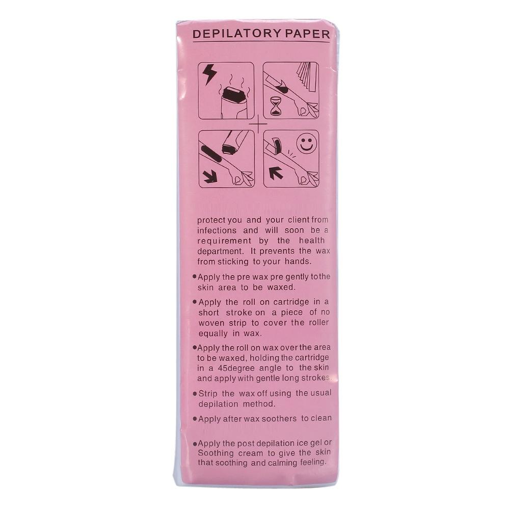 100BlattBeutel Bein Arm Achselhaarentfernung Enthaarungsvlies Epilierer Wachsstreifenpapier
