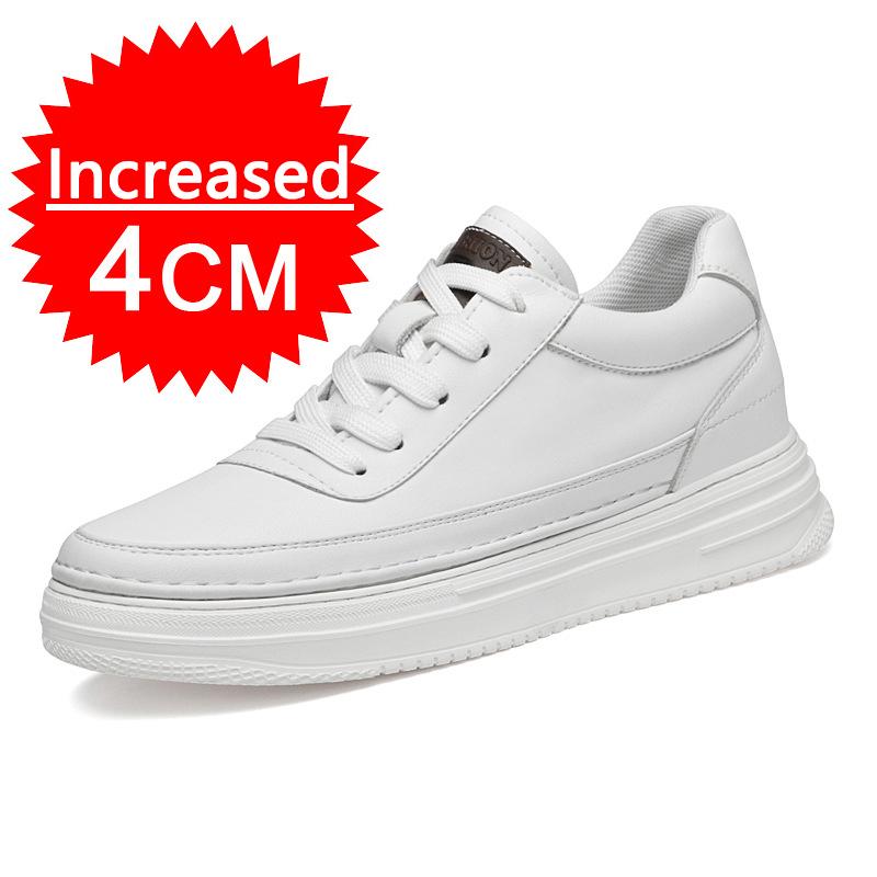 Mode für Männer Leder 6/8CM unsichtbare innere Höhe zunehmende Schuhe Outdoor-Mode für mit dicken Sohlen atmungsaktive Männer Schuhe formale Schuhe 36