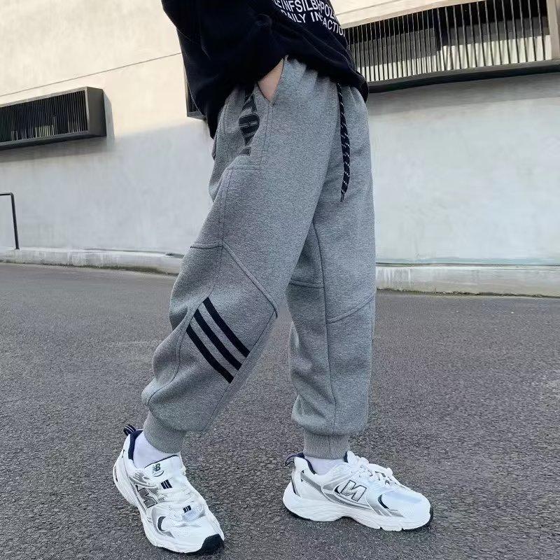 Kleinkind Kinder Jungen Hosen Elastische Taille Hosen Säugling Baby Jogger Hosen Baumwolle Hosen Kinder Casual Bottom für 150 dunkelgraue