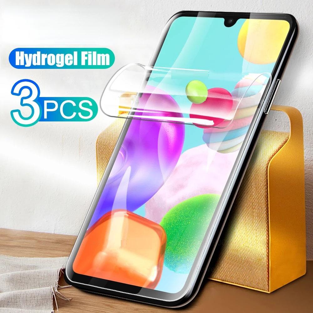3PCS Schutz Film Für Samsung Galaxy A10 A20 A20E A30 A40 A50 A70 Hydrogel Film Screen Protector Für Samsung M10 m20 M30 M40 For Samsung A50 reinfarbig
