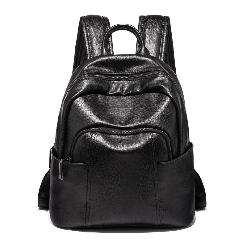 Retro Casual Rucksack Frauen PU Leder Rucksack frauen Rucksack Reise Schulter Schule Taschen Mochila Tasche