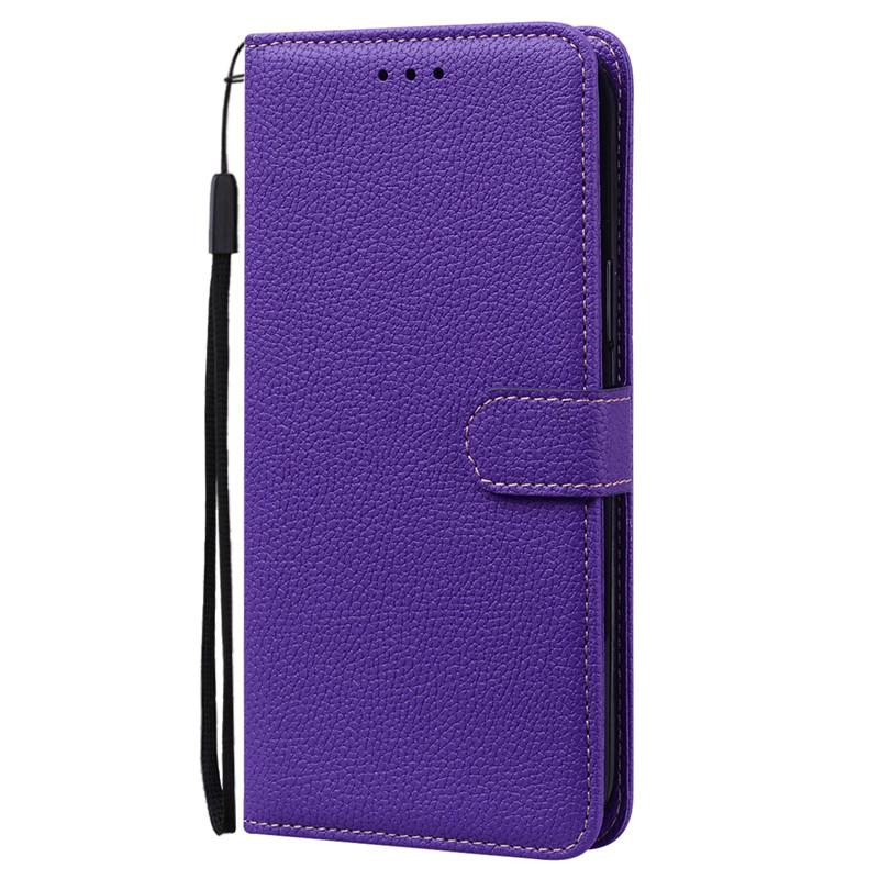 A32 Hülle Für Samsung Galaxy A32 Hülle A 32 4G A325F Leder Flip Brieftasche Hülle Für Samsung A32 5G A326B Hülle Handyhülle Fundas A32 5G (6.5) A326B dunkelviolette