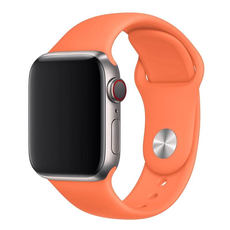 Silikon Sportarmband für Apple Watch Armband 49mm 46mm 44mm 41mm 45mm 42mm Pride Edition Armband Correa iWatch Serie 10 9 8 Ultra2 Armband 40mm 38mm 42 44 45 49 S10-46mm&S-M orange