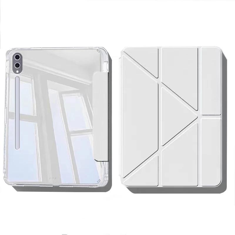 Für Samsung Tab S11 Ultra 14.6 S10 Lite S11 S9 S10 FE S7 S8 Plus S9 FE S7 FE A11 + A9 Plus Lite 8.7 S6 Lite S10 FE Plus 13.1 Smart Cover Hülle Tab S8 Plus12.4 inch weiß