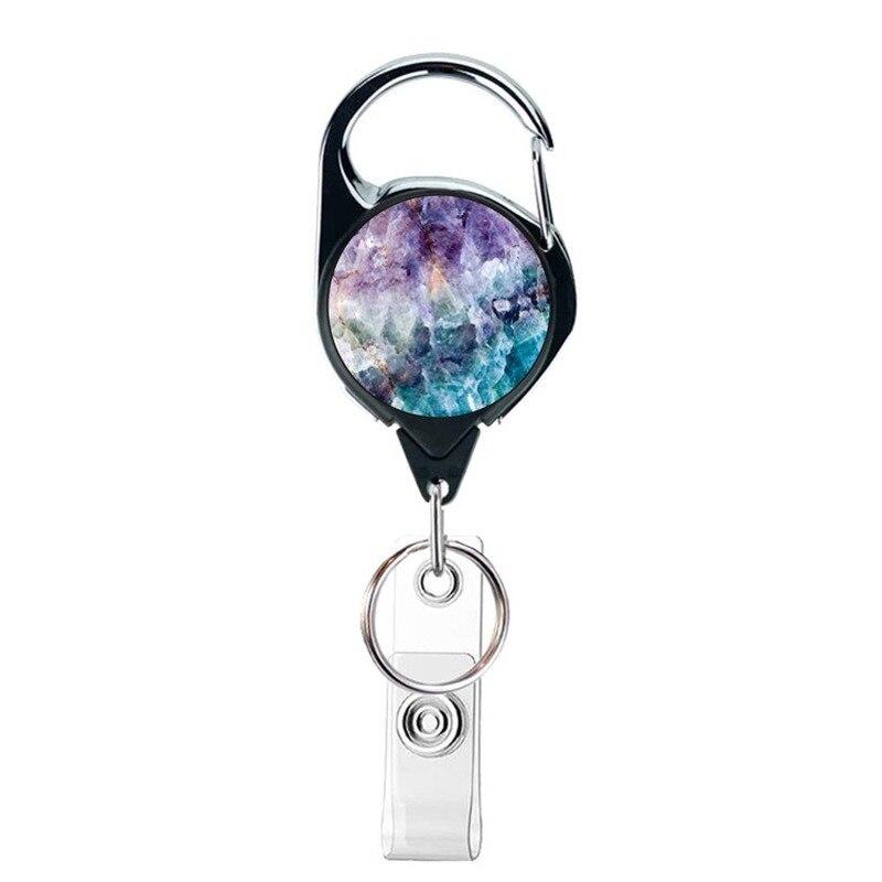 1 stück Gürtel Seil Büro Lanyard Clip Schlüsselanhänger Namensschild Halter Schlüsselanhänger ID Karte Schlüsselanhänger Kordel Rolle Einziehbar Pull Schlüsselanhänger Abzeichen