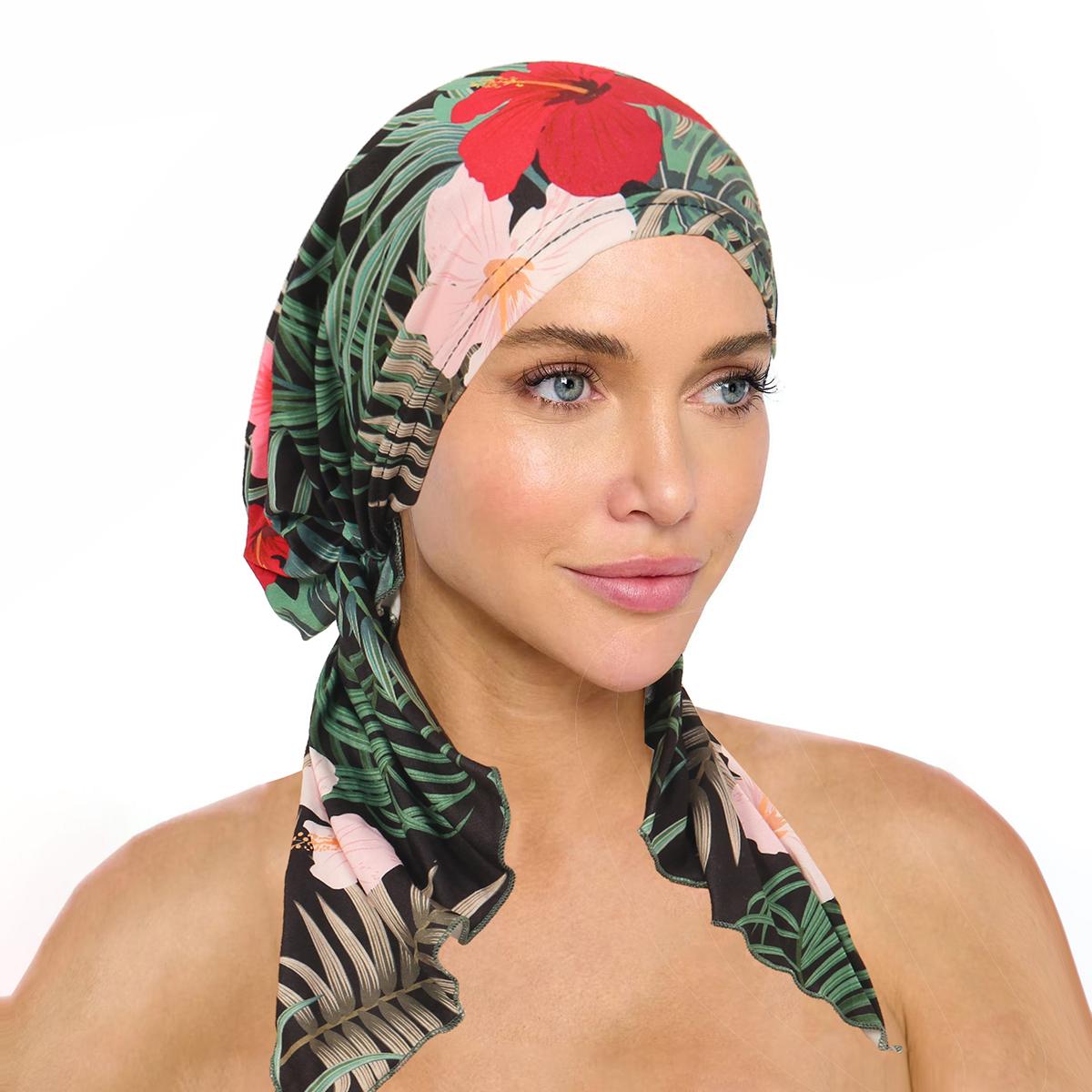 Neuer Damen Kopfschal Hijab Chemo Mütze Turban Vorgebunden Kopfbedeckung Bandana Krebs Haarausfall Kopftuch Kopftuch Stretch Mütze Hijabs
