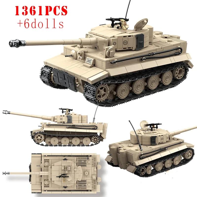 Militär WW2 Tiger I Schwerer Panzer Bausteine KV-2 Panther Panzer Armee Waffen Soldaten Steine Kinderspielzeug Kinder Geburtstagsgeschenk ohne Box