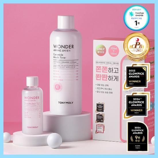 Tony Moly Wonder Ceramide Mochi Toner (Hauptprodukt 500ml+100ml)