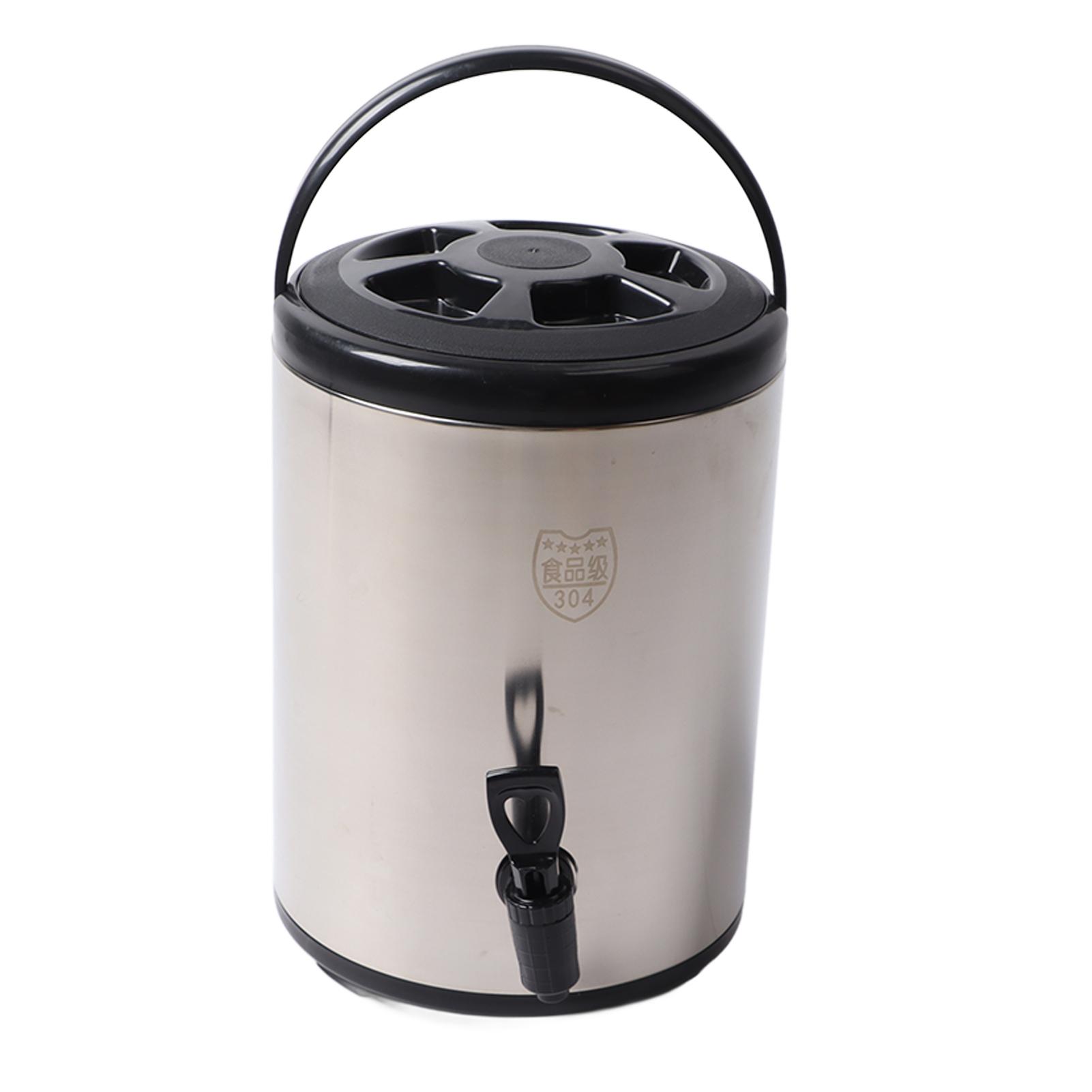 304 Edelstahl Isolierte Getränke Dispenser 8 Liter Heiß Kalt Getränke Dispenser Kommerziellen L