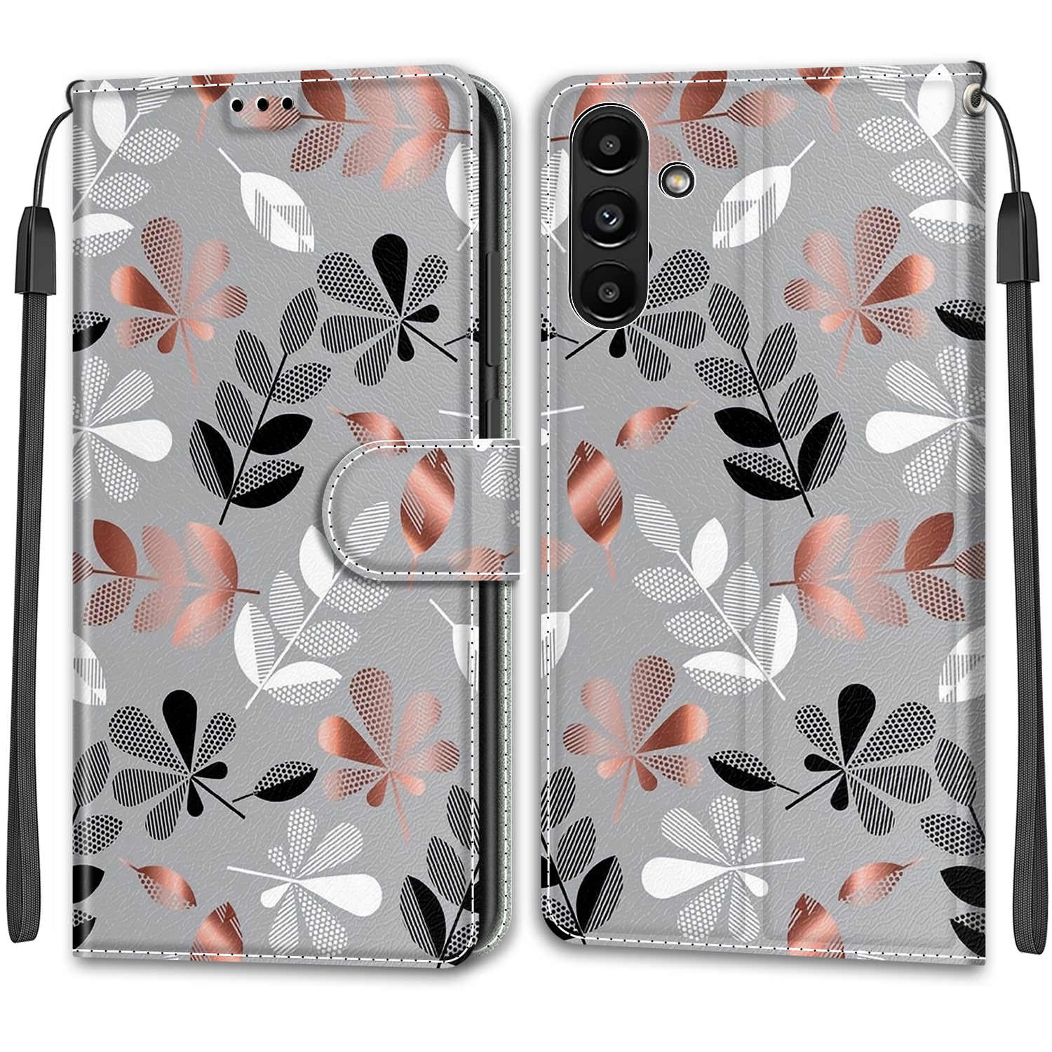 Luxuriöse, bemalte Ledertasche im Brieftaschen-Stil, Schutzhülle für Samsung Galaxy A36 A26 A16 A55 A35 A25 A24 A15 A05 A54 A14 A04S Samsung A51 A71 A40 Samsung Galaxy A16 4G/5G