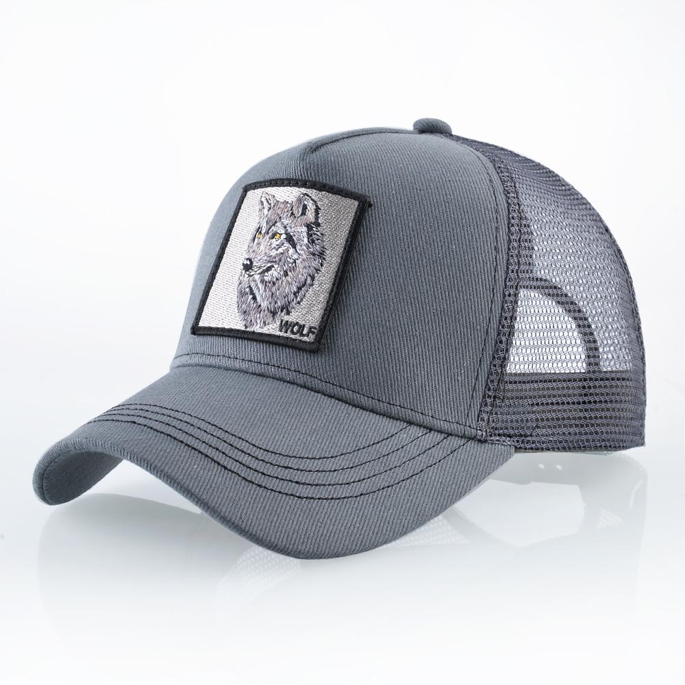 Snapback Caps Sommer Atmungsaktive Baseball Cap Frauen Coole Streetwear Wolf Trucker Bones Hip Hop Hüte 56-60cm
