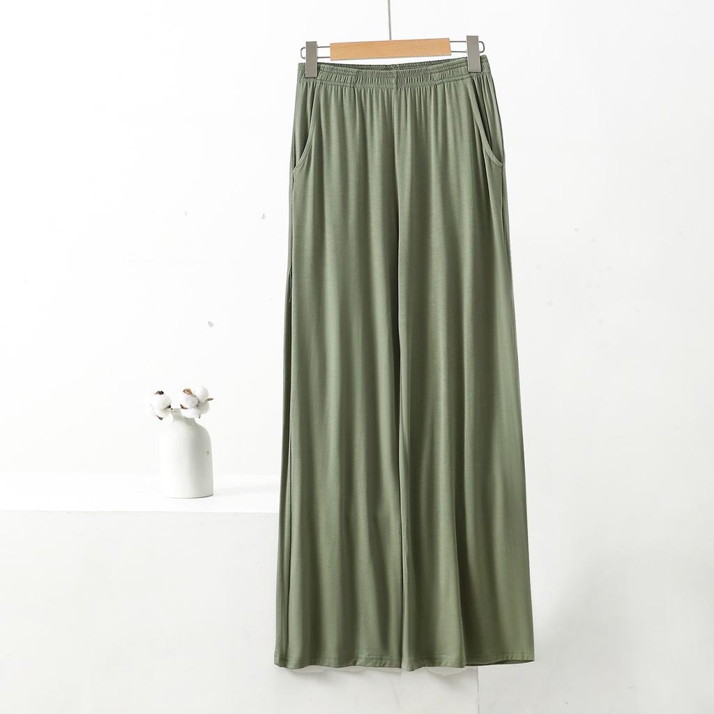 Frühling Sommer Herbst Einfarbig 8XL Gerade Hosen mit Taschen Elastische Taille Lose Hosen Lässige Lose Hohe Taille Hosen Lässige Yoga Hosen 3XL