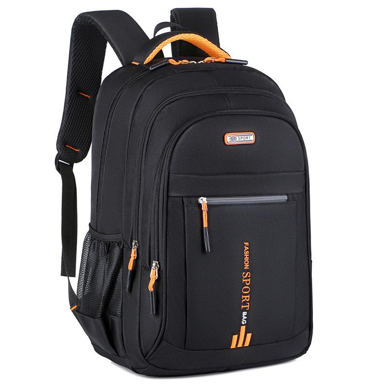 Herren Rucksäcke Wasserdichter Rucksack Business Computer Tasche Lässiger Reiserucksack Schüler Schultasche One Size orange