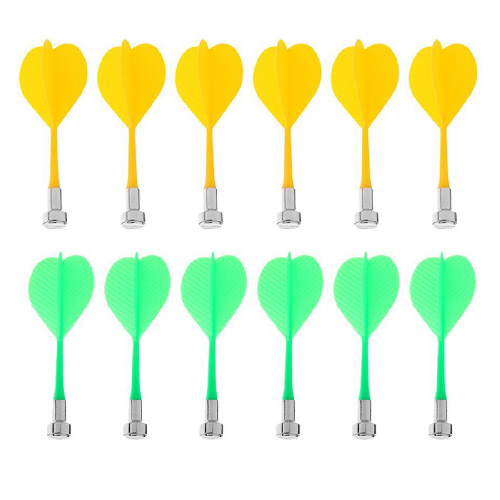 12 Stück Praktisches Magnetisches Dartpfeil-Set für Familienspiele Indoor Magnetisches Dartspiel Lange Sicherheits-Ersatzpfeile Magnetische Dartpfeile