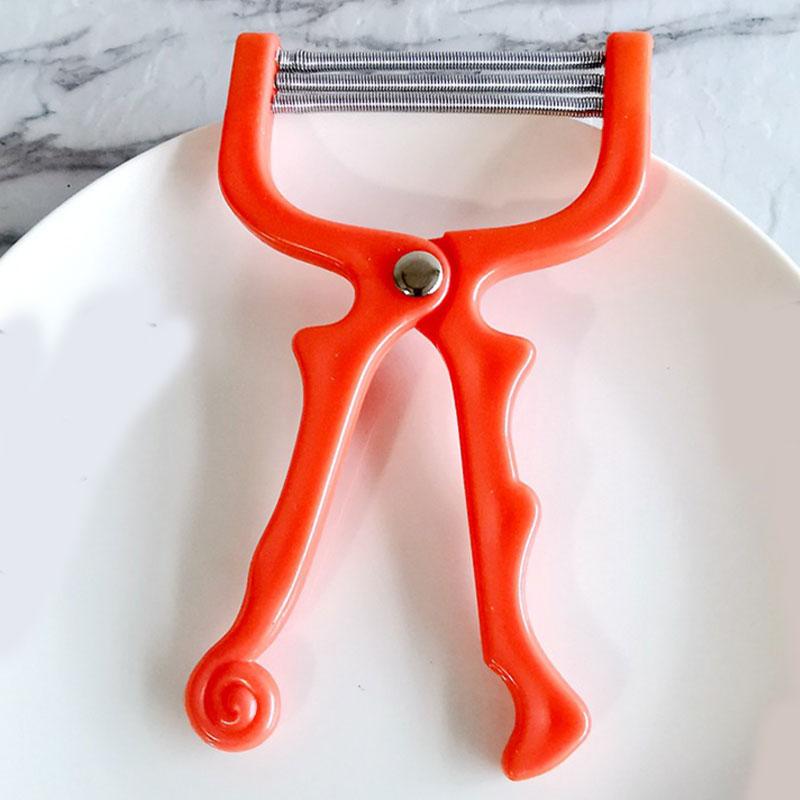 Epilierer für Frauen, Mini-Gesichtshaarentferner, sicherer Handheld-Feder-Einfädler, Gesichtsenthaarer für Wangen, Augenbrauen, DIY-Make-up, Schönheitswerkzeug rot