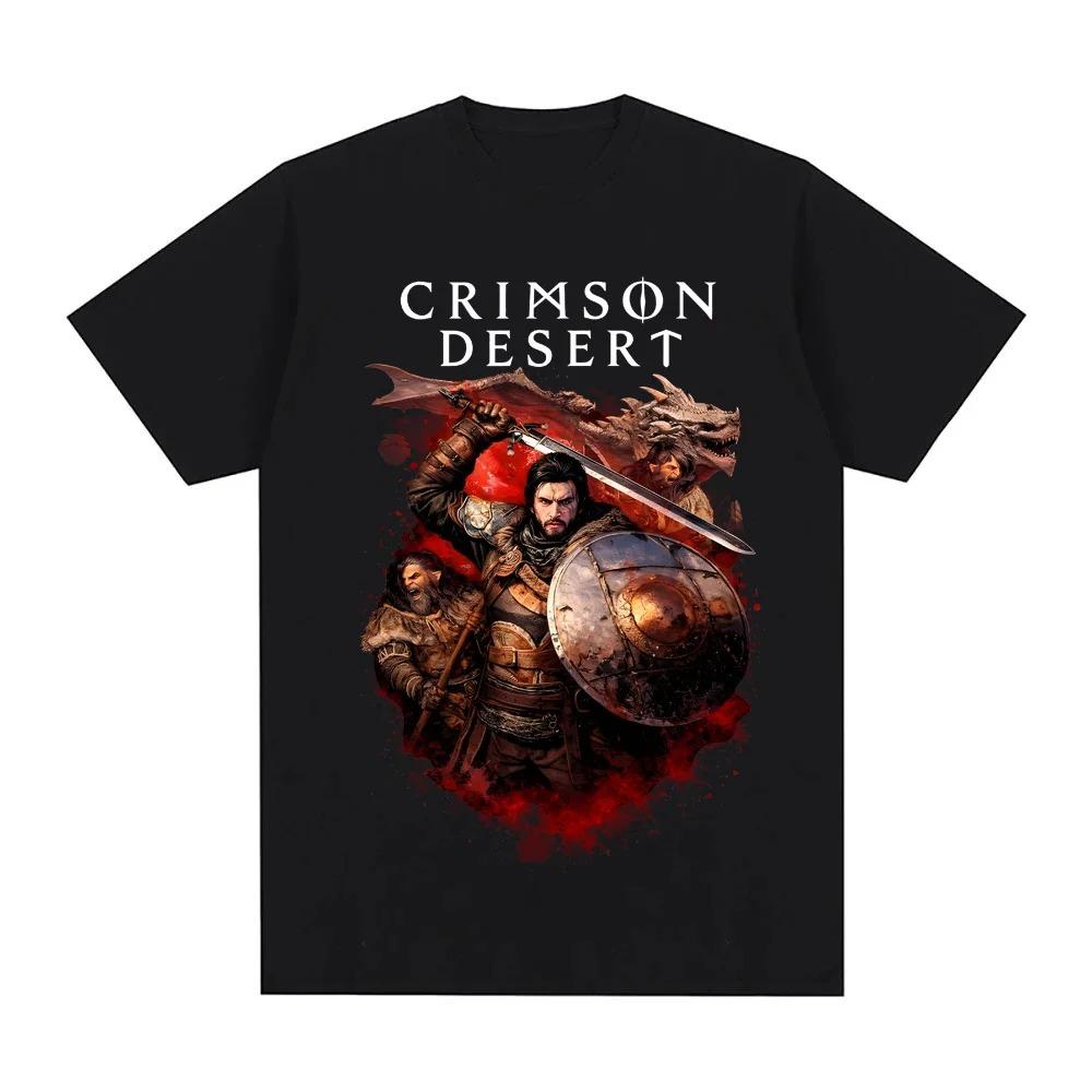 Crimson Desert 2026 Sommer Neuer Stil T-Shirt Bequeme Hochwertige T-Shirts Action-Abenteuer Videospiele Druck Rundhals-T-Shirts XXXL