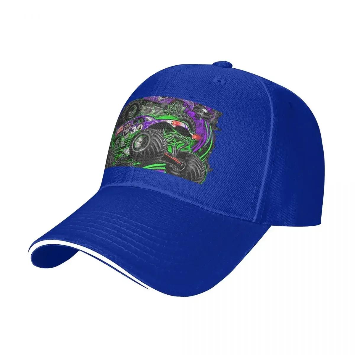 Monster Jam Grave Digger Monster Truck Kunstfans Baseballkappe Bommelmütze Rave Strand Ausflugshut Unisex Damen Strandvisier Unisex