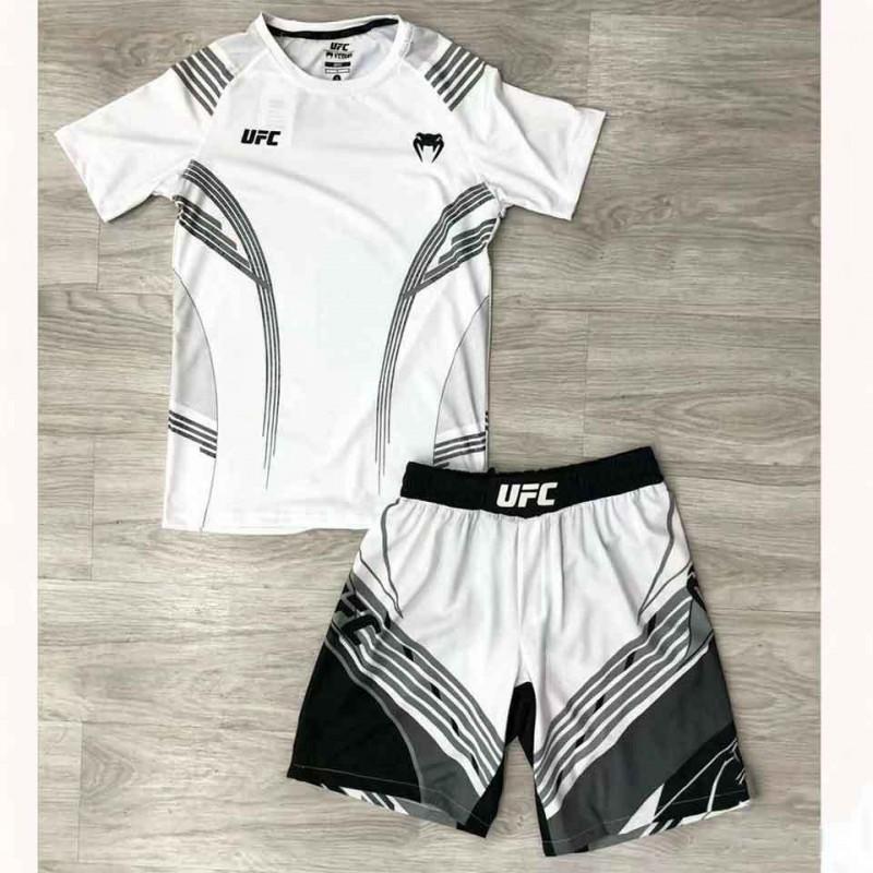MMA BJJ Boxen Kickboxen Trainingsset Herren Damen Kurzarm T-Shirt Shorts Fitnessstudio Fitness Sportbekleidung XXL
