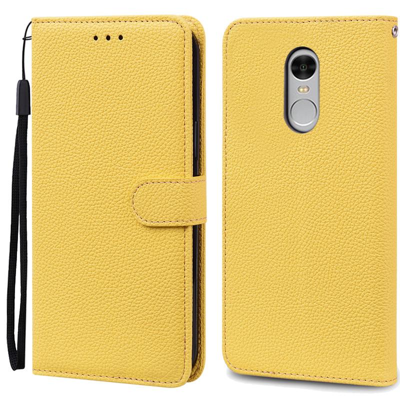 Für Xiaomi Redmi Note 4 Hülle Note 4X Leder Klapphülle Für Xiaomi Redmi Note 4 Global Brieftasche für Xiaomi Redmi Note 4X Handyhülle For Redmi Note 4 gelb