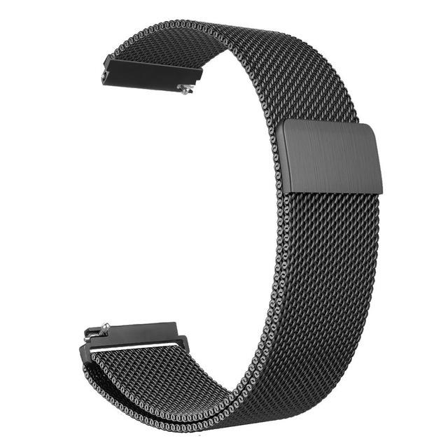 22 mm 20 mm 23 mm 24 mm 18 mm Uhrenarmband für Samsung Galaxy Watch Active 2 Band für Samsung Gear S3 Armband für Samsung Galaxy Watch 42 mm 46 mm 22mm schwarz