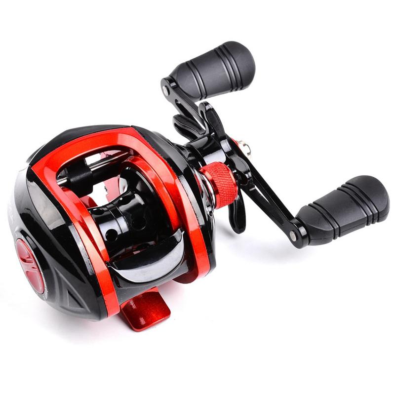 Hochwertige Angelrolle 7.2:1 Baitcasting-Spule 8 kg maximaler Widerstand Angelrolle Salzwasser Süßwasserbereich 18 Lager Angelausrüstung Right hand wheel