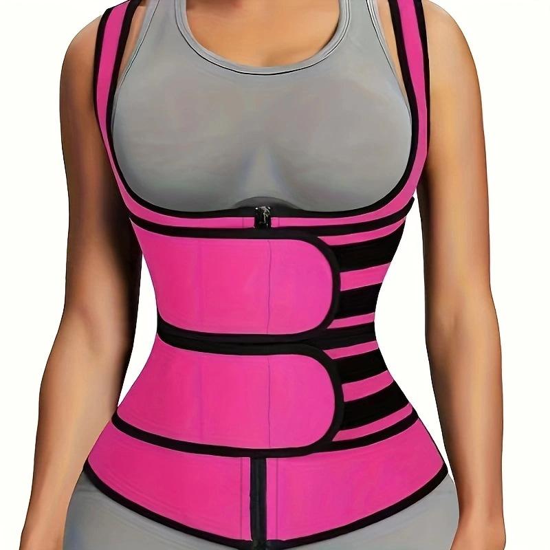 2025 frauen Sweat Sauna Body Shaper Modellierung Korsett Schweiß Gürtel Taille Trainer Thermo Abnehmen Gürtel S rosa