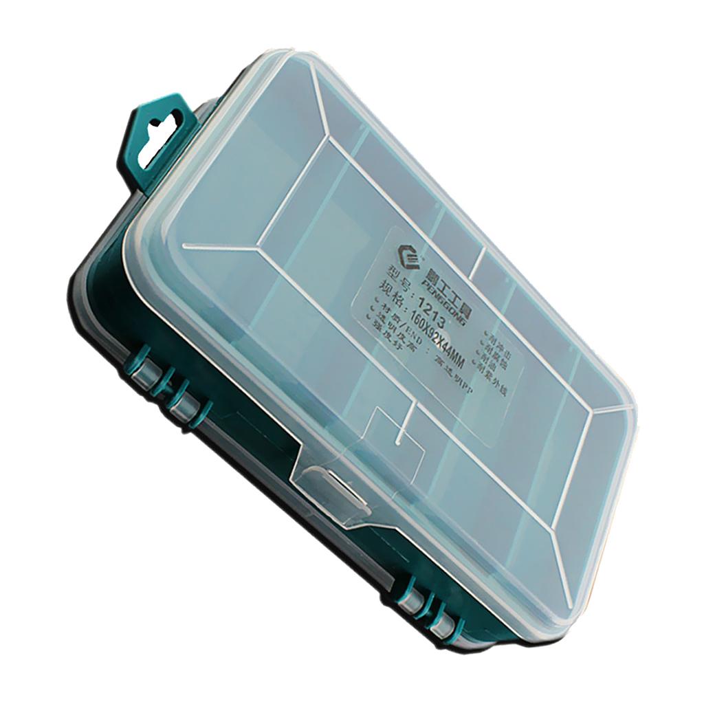 Kunststoff 8-Slot Hardware Werkzeuge Schrauben Nagel Aufbewahrungsbox Fall Schmuck Organizer 160 x92x44mm