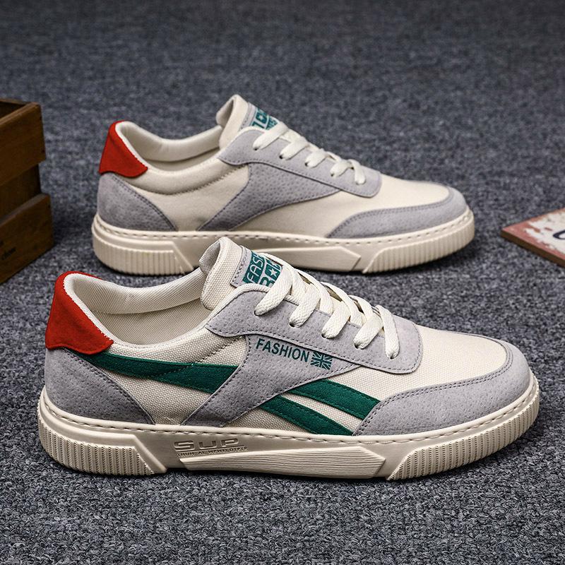 Schuhe Herren Sneakers Herren und Damen Gleicher Trend All-Match Casual Sneakers Hübsche Canvas Herrenschuhe 40 grün