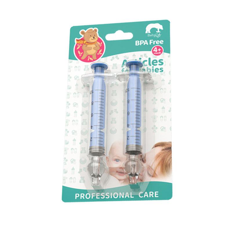2 Stück Baby Nasenreiniger Rhinitis Nasenreiniger Nadelschlauch Baby Nasensauger Reiniger Spritze Baby Nasenspülung für Kinder 1 set-Blue