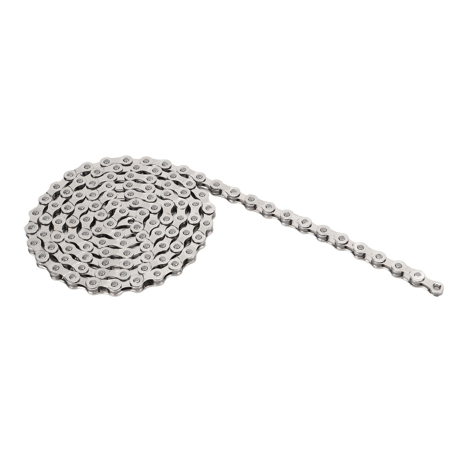 Mountainbike Kette 6 7 8 Gang Universal Stahl Fahrradkette 116L Silber Rennrad Kette Fahrrad