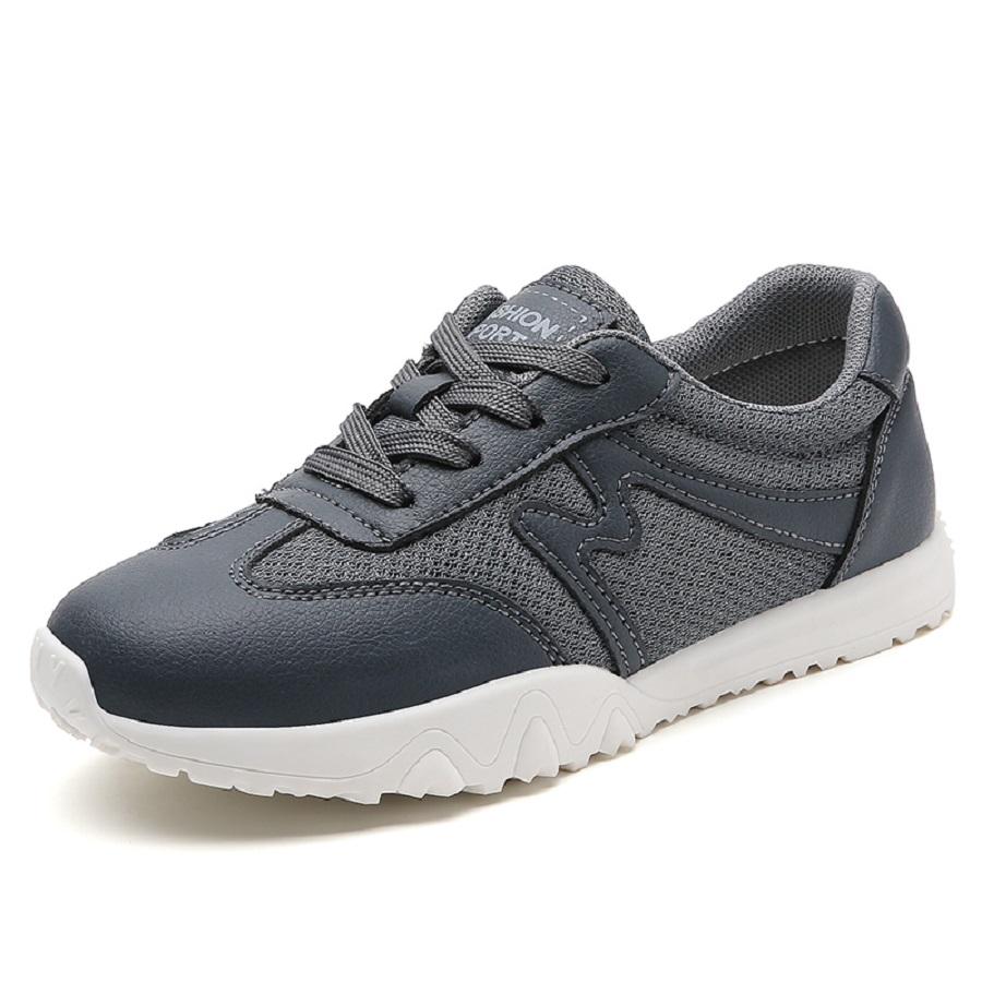 Neue Damen Sneaker Schuhe Bequeme Damenschuhe Flache Damen Sneaker Schuhe Plattform Sneaker Turnschuhe Schuhe Frau Mujer 43 gray