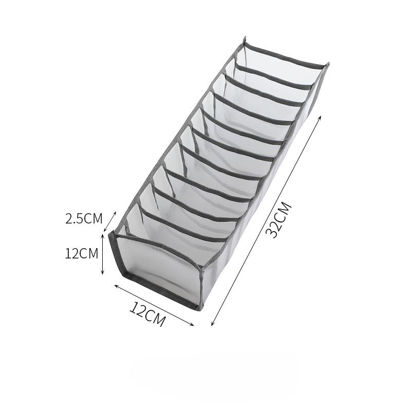 Tragbare Aufbewahrungstasche für Unterwäsche und Socken, Baby-Windel-Aufbewahrungstasche, multifunktionale Wickeltasche für Neugeborene, Home-Organizer grau