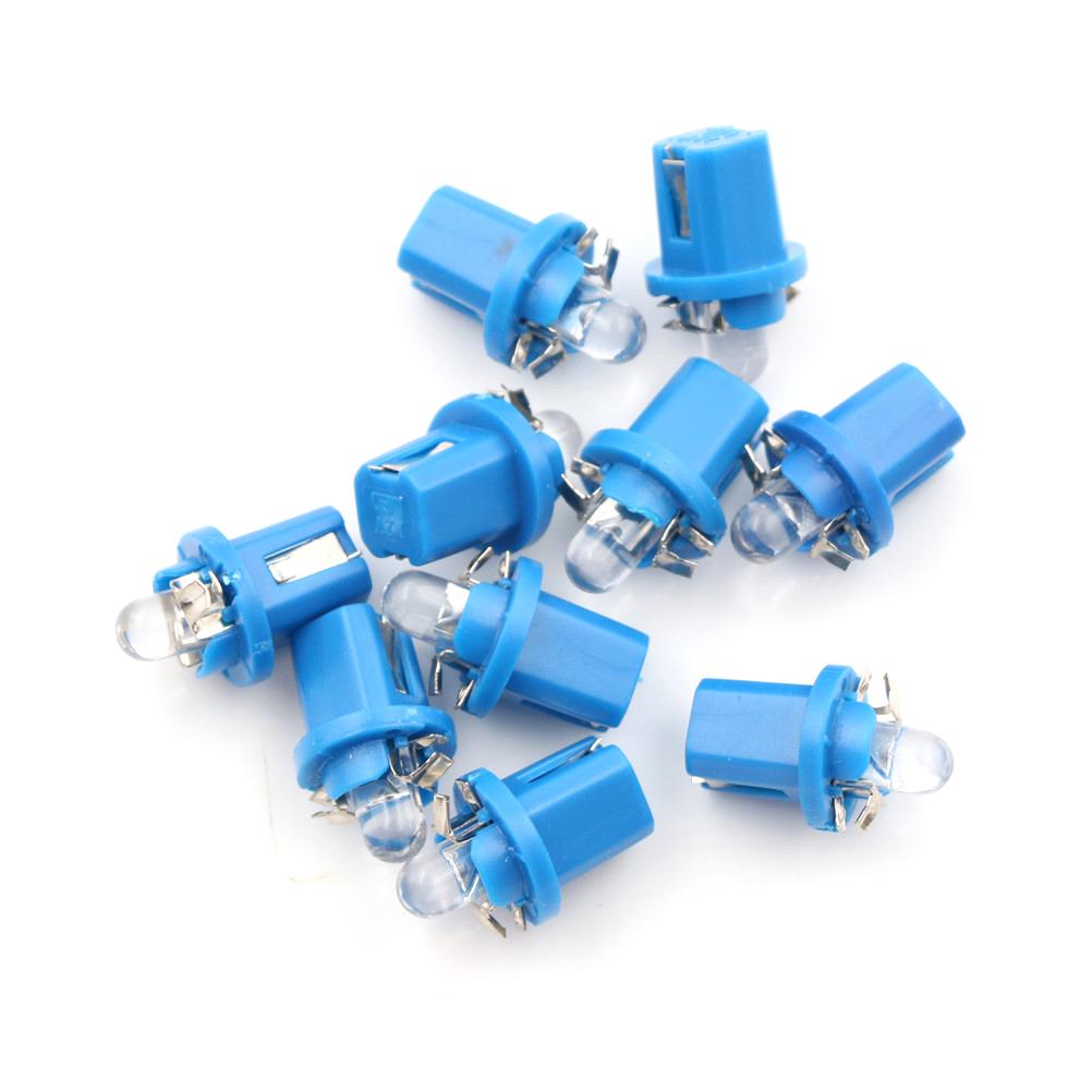 Neue 10x AMPOULE LED COMPTEUR TABLEAU DE BORD B8-5D B8.5D T5 Unterstützung BLANC TUNING 12V blau