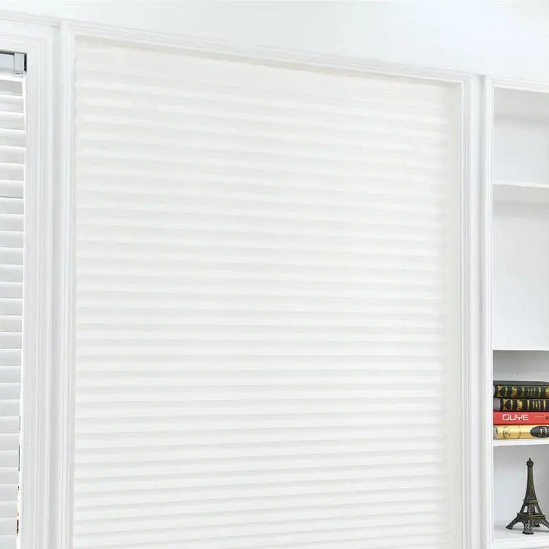 1 Stück Rollos Selbstklebend Halbfenster Vlies Faltvorhang Badezimmer Balkon Wohnzimmer Balkon Vorhänge Plissees 90X150cm