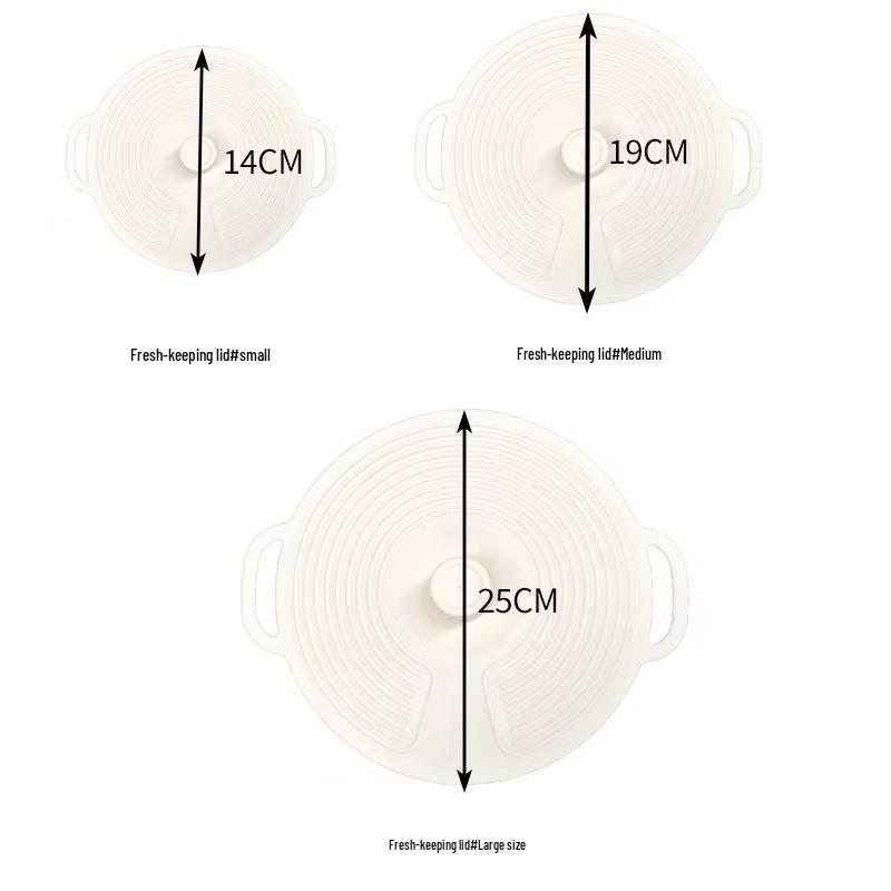 Wiederverwendbarer Universaldeckel aus Silikon - Mikrowellengeeignet, Spritzschutz und Dichtung für Töpfe, Schüsseln, Teller und Tassen. Small Silicone Fresh Keeping Lid