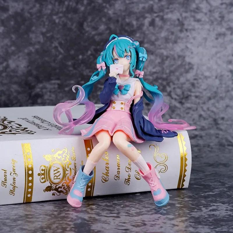 Perfekte Anime-Figuren-Sammlung: Hatsune Miku Statue Figuren und Hülle Widget Langlebiges Spielzeug Perfektes Geschenk Klassisch