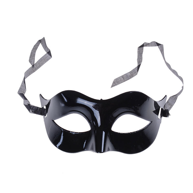 Herren Maskerade Ball Maske Ventian Kostüm Party Augenmaske Kostüm schwarz