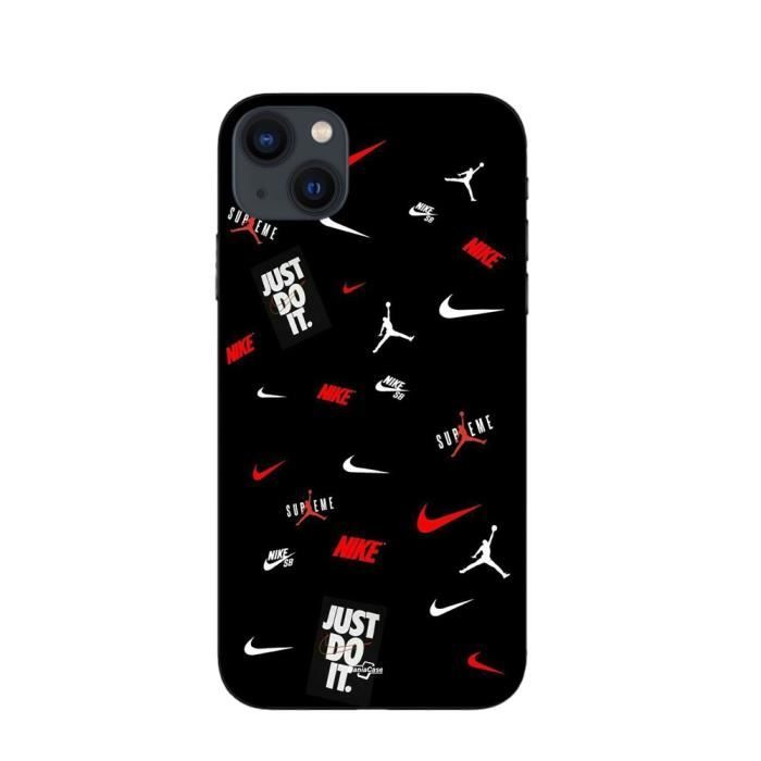 Hülle - Maniacase - iPhone 15 - Nike Jordan - Silikon - Weich - Schwarz schwarz