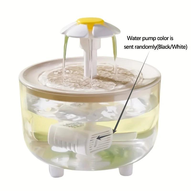 Haustier-Wasserbrunnen, automatischer Katzen-Trinknapf-Filter, USB-elektrischer Stummschalt-Haustier-Trinkspender, Trinker für Katzen, Wasserfilter USB 5V&1L