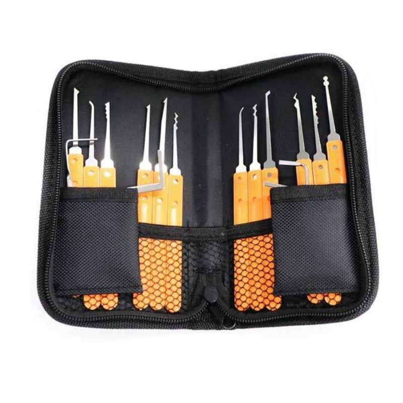 17-teiliges professionelles Schlüsselmacher-Werkzeugset, Mehrzweck-Schlossöffner-Kit mit ergonomischen Griffen für Anfänger und Experten 1