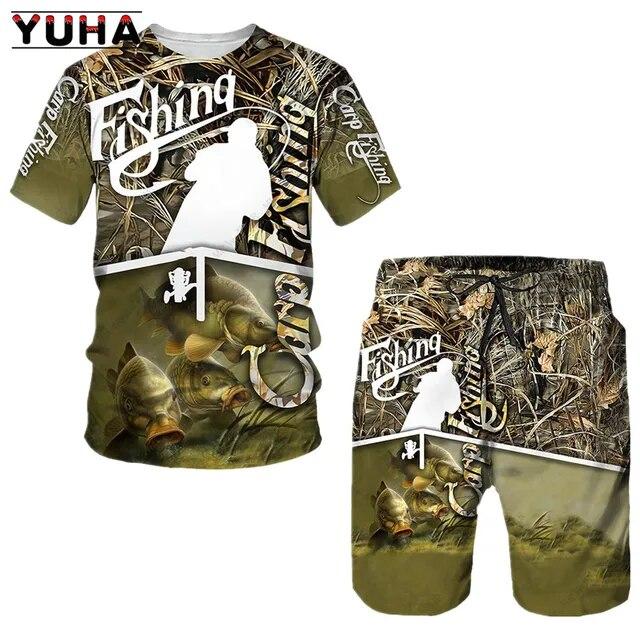 Fisch Männer Sommer Shorts Jagd Camping Herren Kleidung 3d Druck Sport Bestseller Produkte Trainingsanzüge Sportbekleidung L