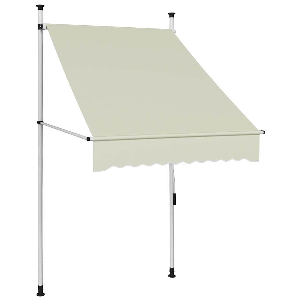 Vidaxl Markise manuell einrollbar, 100 cm, Cremefarben