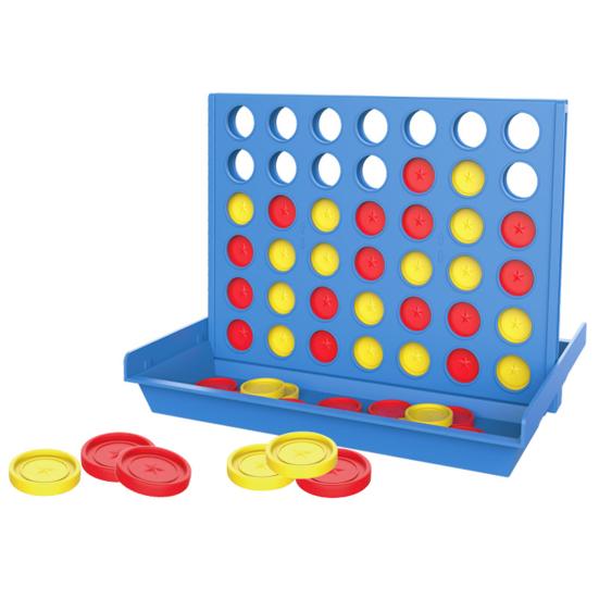 Eltern Kinder Interaktiv Verbessern Sie die Konzentration Spaß Glatte Oberfläche Stereoskopische Verbindung Vier Schach Kleinkind Logikspiel Lernspielzeug M