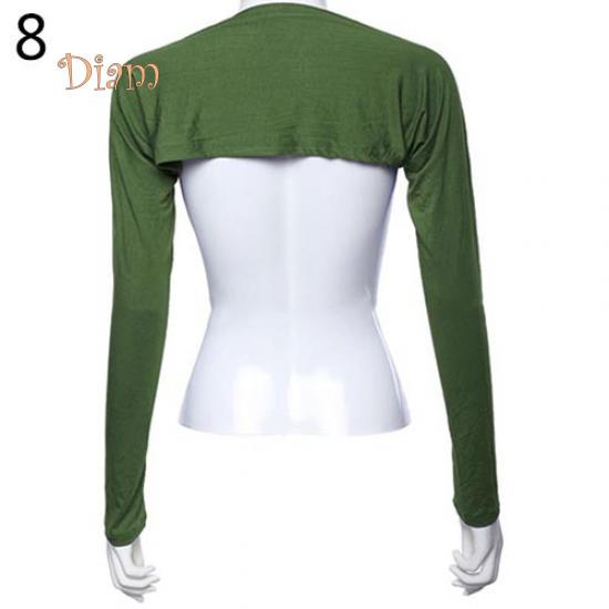 Tenfyer Damen-Hijab aus Modal-Baumwolle, einteilig, Schulter-Ärmel-Arm-Bedeckung armee grüne