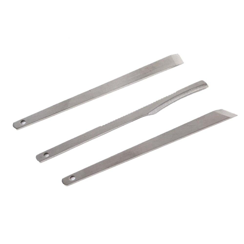 3 Teile/satz Edelstahl Professionelle Pediküre Messer Peeling Griff Nagel Fußpflege Werkzeug Eingewachsene Häutchen Werkzeug