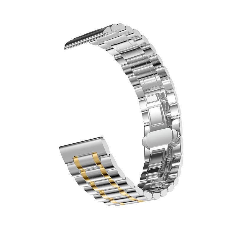 Uhrenarmband aus Edelstahl mit fünf Perlen für Huawei-, Samsung- und Apple-Smartwatches – beliebt in Südostasien Apple size 38-40-41mm gold/silber