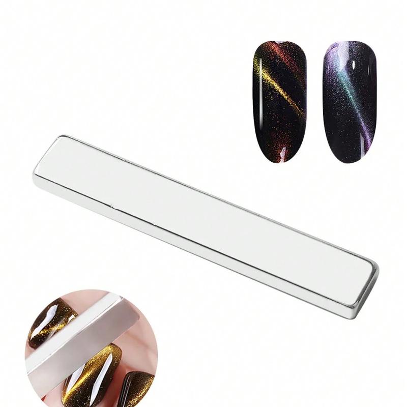 Super Starker Dicker Streifenmagnet Katzenaugen Magnet Für Nagel Gel Lack 3D Linienstreifen Effekt Französisch Multifunktions Magnetstift Werkzeuge, Nagelzubehör silber