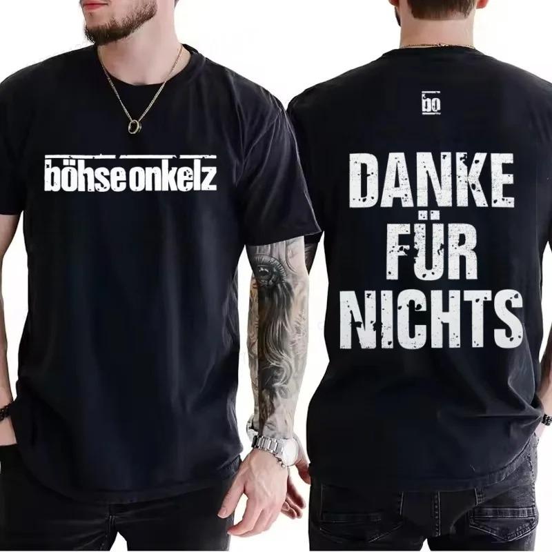 Gehasst Verdammt Vergöttert II Böhse Onkelz Peripheres T-Shirt Oversize Y2K Sommer Baumwolle Herren und Damen T-Shirts Freizeit Locker Kleidung XL bunt